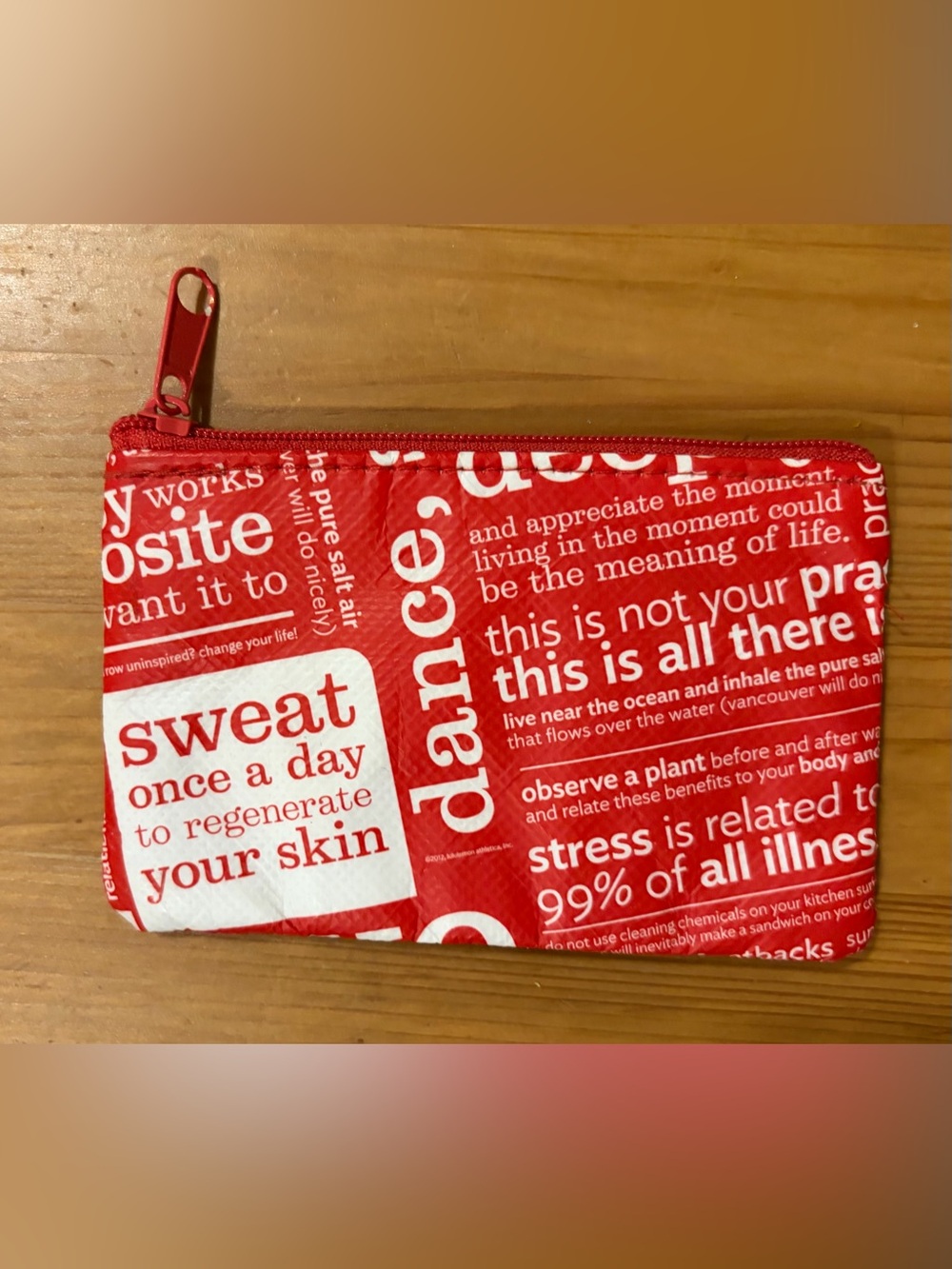 Free with purchase! Lululemon coin wallet